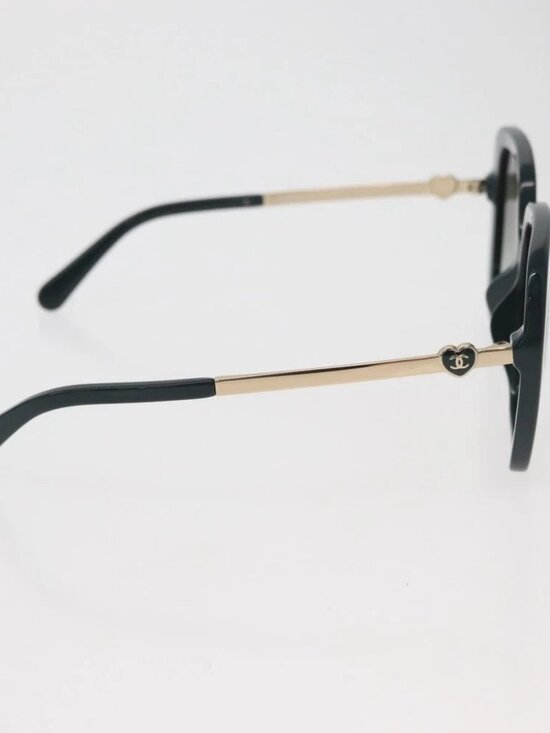 CHANEL Sunglasses plastic Green CC Auth BA12623M main image 12